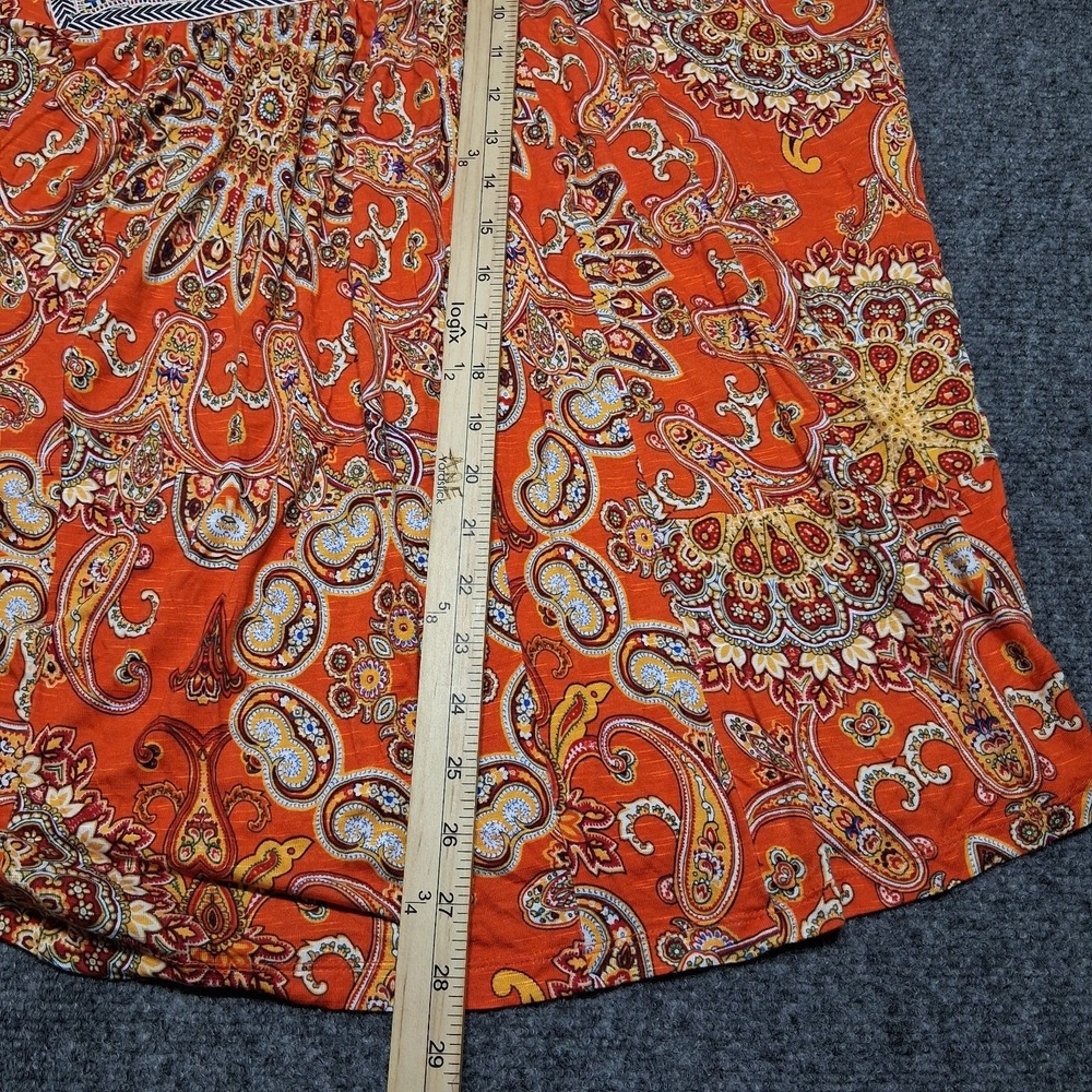 Cato established 1946 Women's 14/16W Square Neck Paisley Print Blouse Top - Picture 7 of 10